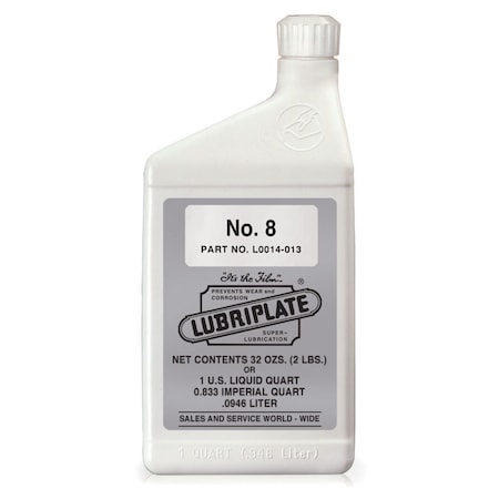 Lubriplate No. 8, 12/2 Lb Btls, Iso-460 Tacky Worm Gear Fluid, PK12 L0014-013